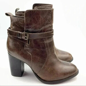 Lane Bryant mid calf boots size 8 W brown leather